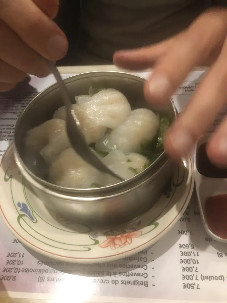 Bouchées de Crevettes Vapeur